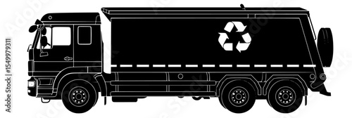 a black and white silhouette of a large truck black, large, silhouette, truck , Generative art.