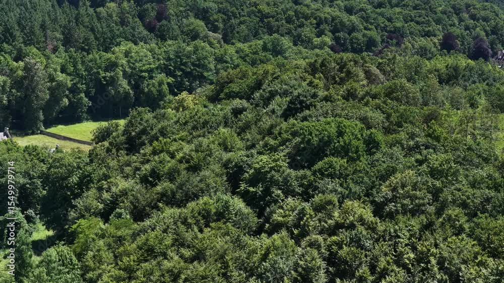 vue aérienne de l'Abbaye d'Orval en Belgique