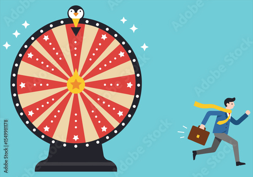 Vector illustration design of a man in a red suit with a gun, casino card game star symbol art pattern