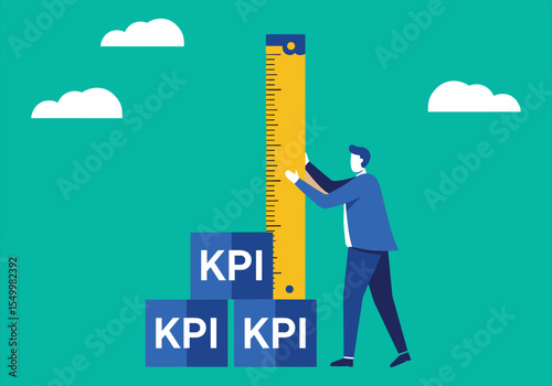 Businessman or woman climbing a ladder, symbolizing the concept of success through hard work