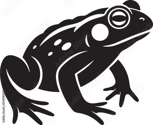 Frog Vector Silhouette Amphibian Wildlife Nature Pond Creature Animal Art