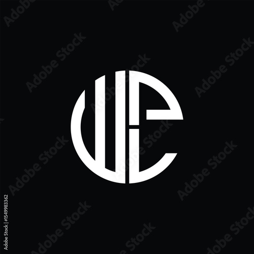 WPL logo WPL icon WPL monogram WPL letter minimalist Circle flat Unique modern abstract logo design.