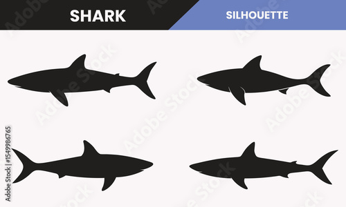 Shark silhouette design vector illustration.