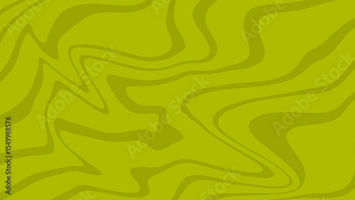 Abstract Fluid Green Background with Organic Swirling Textures and Dynamic Wavy Patterns in a Vibrant Expressionist Style
