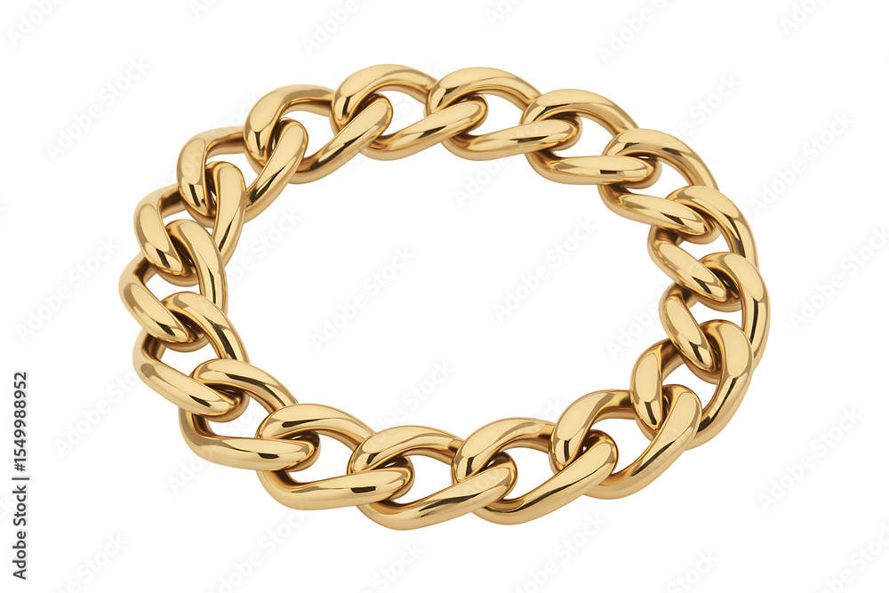 Obraz premium Golden Chain Link Bracelet