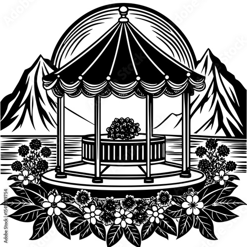 vector illustration of an umbrella