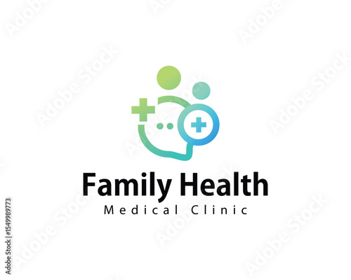 family health logo creative consulting design concept medical clinic