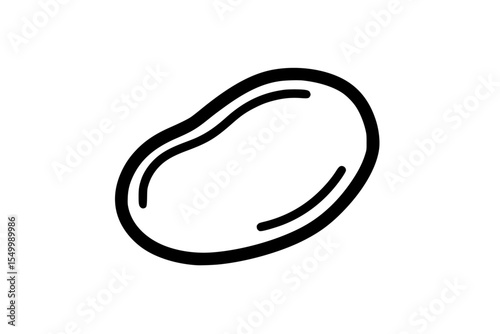 an icon of a pistachio on a white background icon, illustration, logo , Generative art.