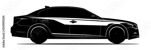 a black and white drawing of a police car, icon black, car, drawing, icon, illustration, police car, silhouette , Generative art.