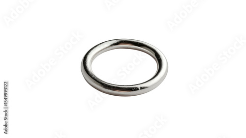 Polished Metal Ring, Round Metal Loop, Circular Metal Hardware