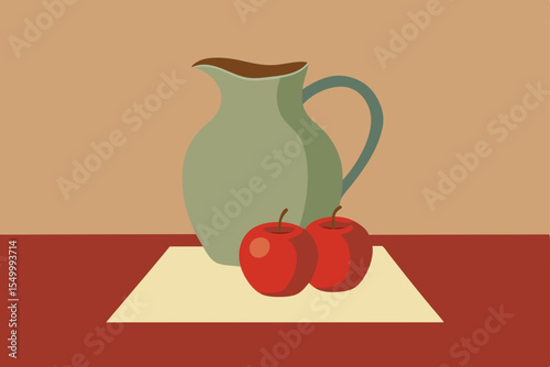 still life with a jug