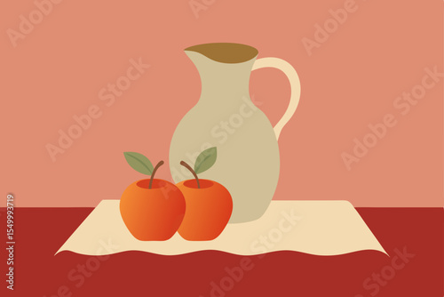 still life with apple