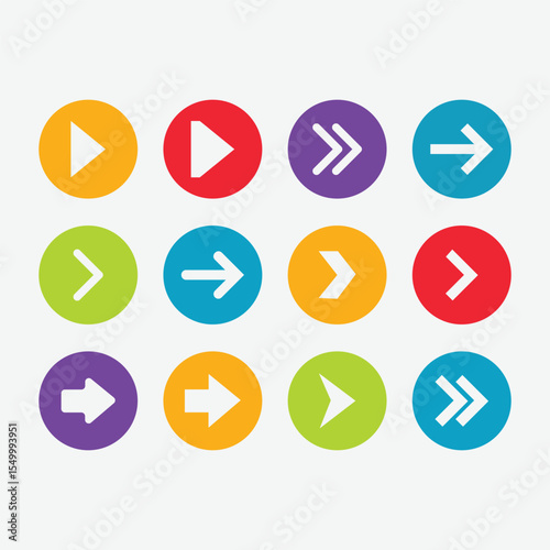 Free Download Download high-quality arrow icon set vector with multiple styles and directions. Perfect for web, UI, apps, infographics, and design projects. - GFXLoad