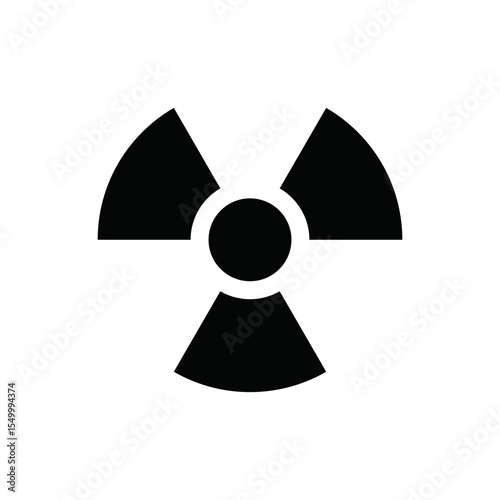 RADIOACTIVE VECTOR SIGN ICONLOGO