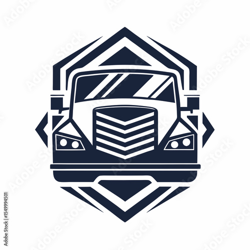 Premium trucking company ready made logo. 18 wheeler semi truck logo vector. Best for trucking and freight related industry