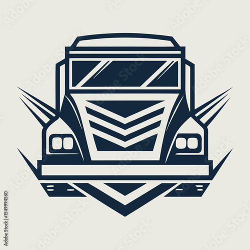 Premium trucking company ready made logo. 18 wheeler semi truck logo vector. Best for trucking and freight related industry