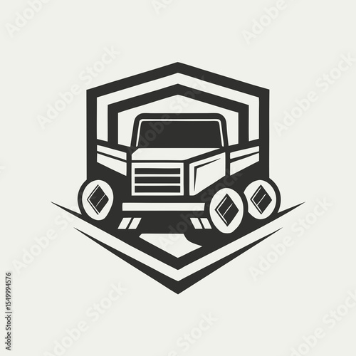 Premium trucking company ready made logo. 18 wheeler semi truck logo vector. Best for trucking and freight related industry