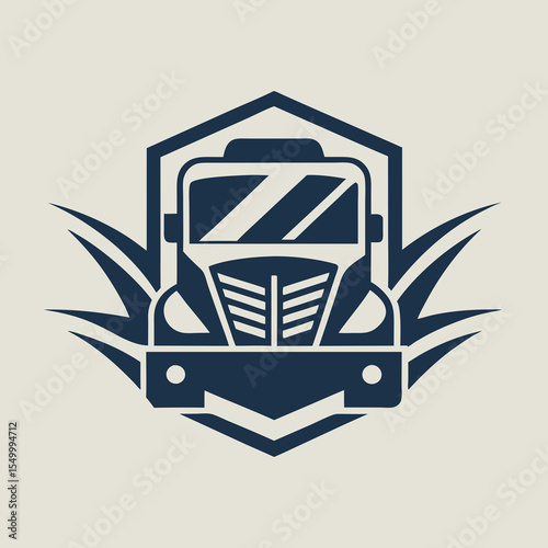 Premium trucking company ready made logo. 18 wheeler semi truck logo vector. Best for trucking and freight related industry