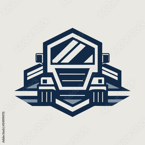Premium trucking company ready made logo. 18 wheeler semi truck logo vector. Best for trucking and freight related industry