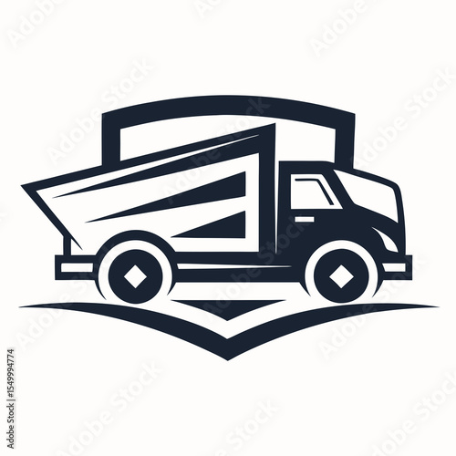 Premium trucking company ready made logo. 18 wheeler semi truck logo vector. Best for trucking and freight related industry