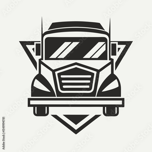Premium trucking company ready made logo. 18 wheeler semi truck logo vector. Best for trucking and freight related industry