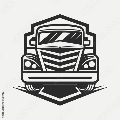 Premium trucking company ready made logo. 18 wheeler semi truck logo vector. Best for trucking and freight related industry