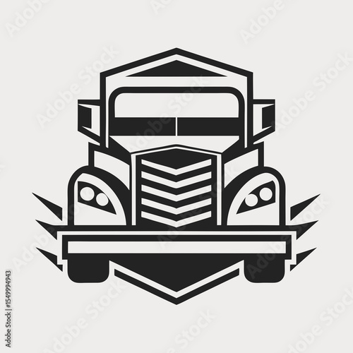 Premium trucking company ready made logo. 18 wheeler semi truck logo vector. Best for trucking and freight related industry