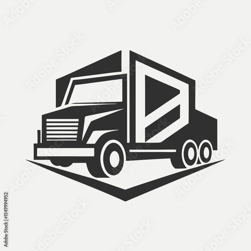 Premium trucking company ready made logo. 18 wheeler semi truck logo vector. Best for trucking and freight related industry