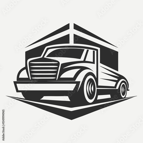 Premium trucking company ready made logo. 18 wheeler semi truck logo vector. Best for trucking and freight related industry
