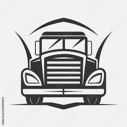 Premium trucking company ready made logo. 18 wheeler semi truck logo vector. Best for trucking and freight related industry