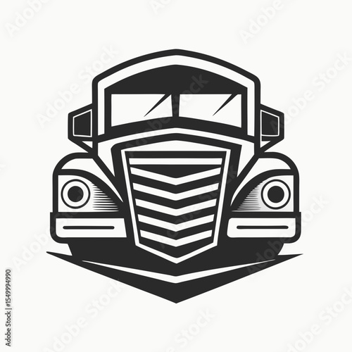 Premium trucking company ready made logo. 18 wheeler semi truck logo vector. Best for trucking and freight related industry