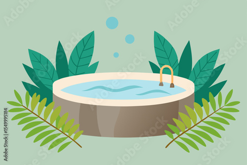 spa still life with towel and water drops