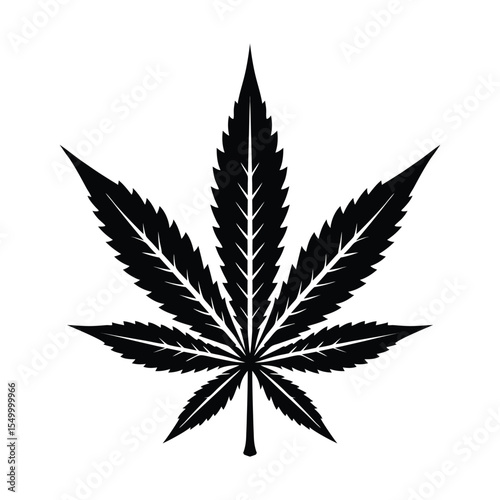 Cannabis Leaf Illustration  