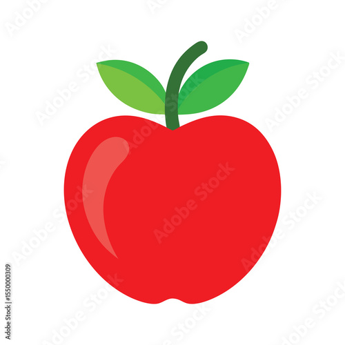 Red apple vector art