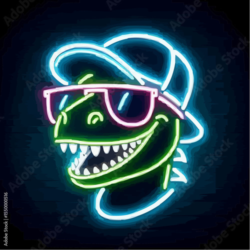 alternative digital art of a fun dinosaur 24