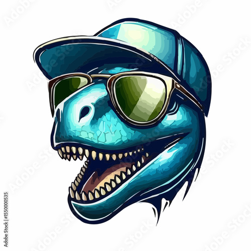 alternative digital art of a fun dinosaur 21