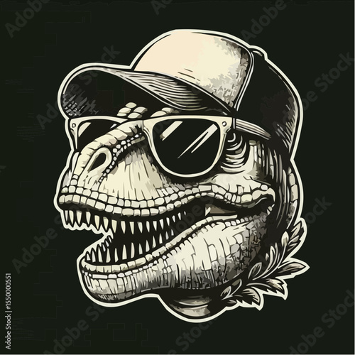 alternative digital art of a fun dinosaur 19
