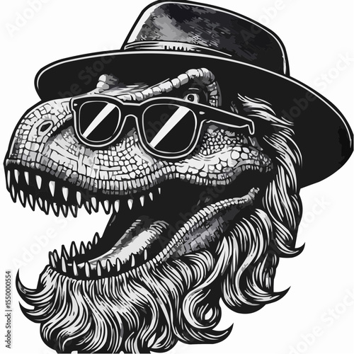 alternative digital art of a fun dinosaur 18
