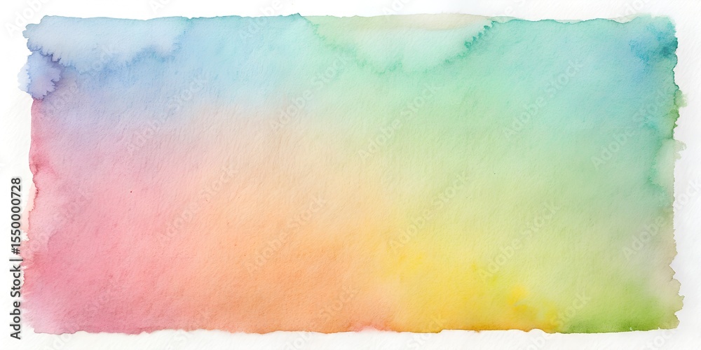 Fototapeta premium Delicate Watercolor Paper Texture with Center Fade, Soft Artistic Background for Design Watercolor Paper Texture with Faded Center, High-Resolution Subtle Art Surface JPEG 