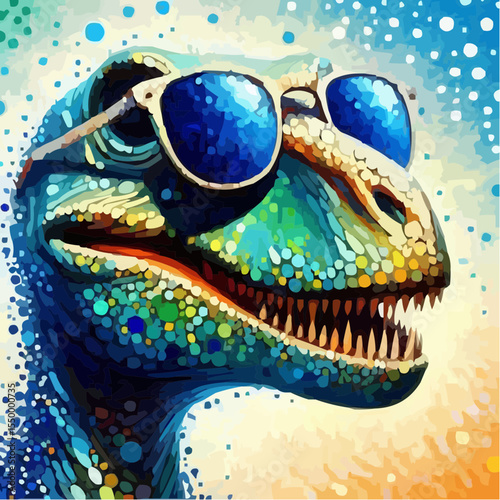  the face of a stylish and fun dinosaur 41 © Wolney