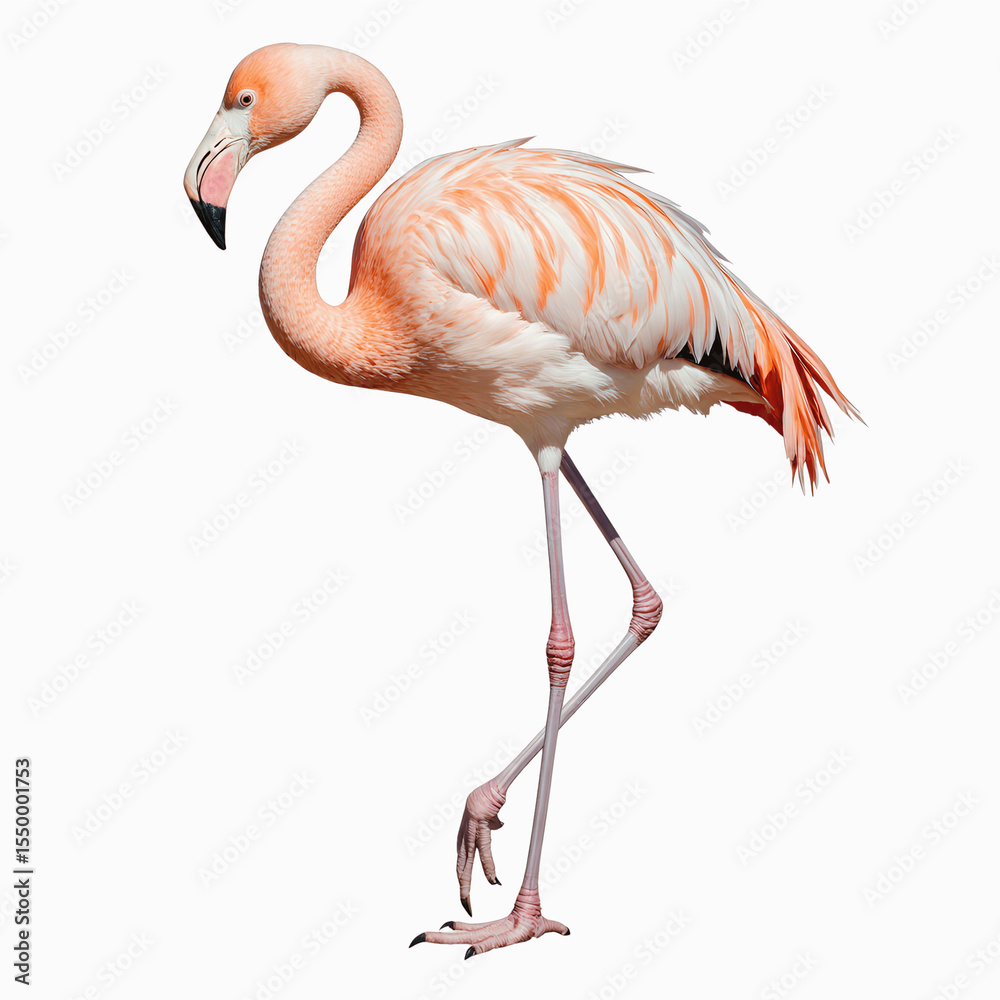 Elegant Flamingo in Natural Light: A vibrant flamingo stands gracefully, its striking pink plumage illuminated by natural light, showcasing the beauty of this exquisite bird and its natural habitat. Elegant Flamingo in Natural Light: A vibrant flamingo stands gracefully, its striking pink plumage illuminated by natural light, showcasing the beauty of this exquisite bird and its natural habitat.