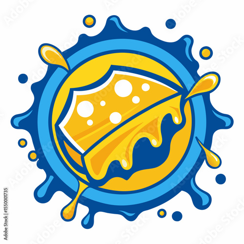 Dairy products and milk icons of bottle and butter, sour cream and curd, cheese, yogurt or kefir in pitcher, cottage cheese and fresh cream in bowl for milk shop, store or market
