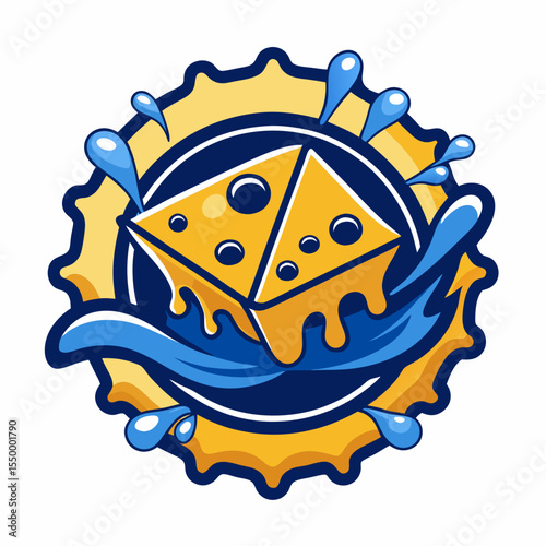 Dairy products and milk icons of bottle and butter, sour cream and curd, cheese, yogurt or kefir in pitcher, cottage cheese and fresh cream in bowl for milk shop, store or market
