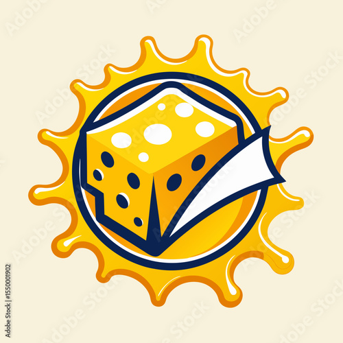 Dairy products and milk icons of bottle and butter, sour cream and curd, cheese, yogurt or kefir in pitcher, cottage cheese and fresh cream in bowl for milk shop, store or market