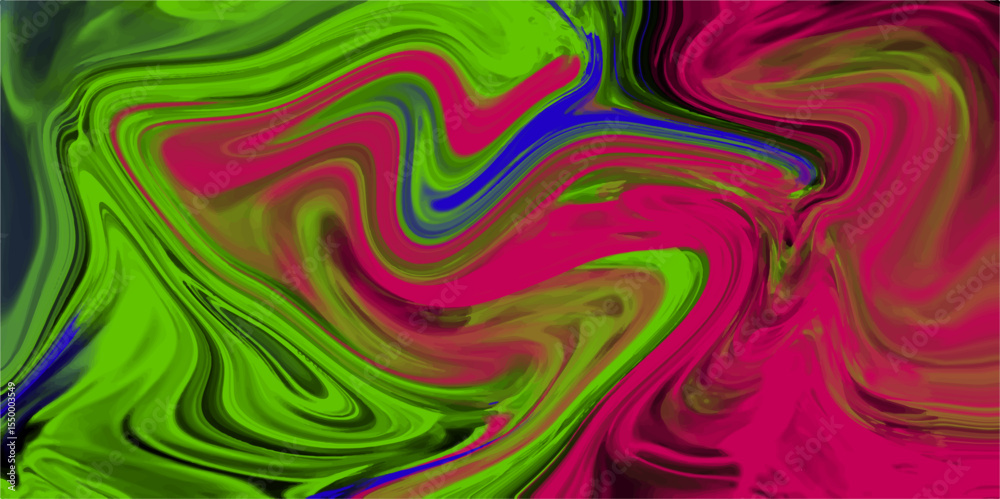 Obraz premium Abstract Multicolor Silk & Satin Texture Seamless Flowing Soft Waves & Swirls Pattern Portrays Light. Bright pattern on liquid. Marble texture. Abstract vector background. 
