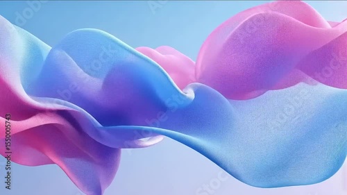 Flowing fabric with pastel colors