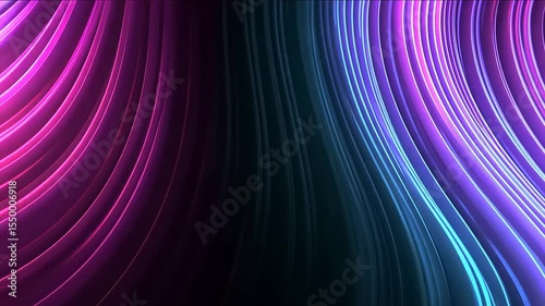 Abstract wavy lines of vibrant colours