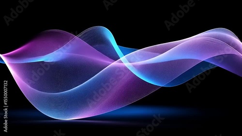 Abstract dynamic wave design