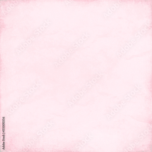 Soft pastel pink grunge background with subtle textured paper effect and faded vignette edges, ideal for invitations, romantic themes, scrapbooking, posters, and graphic design.