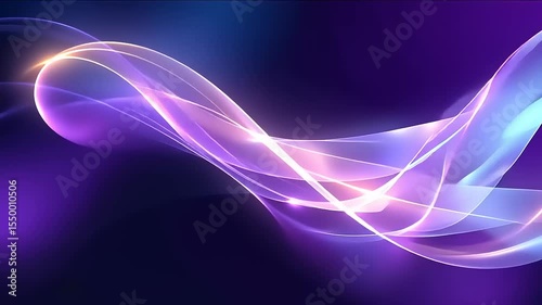 Abstract glowing waves design